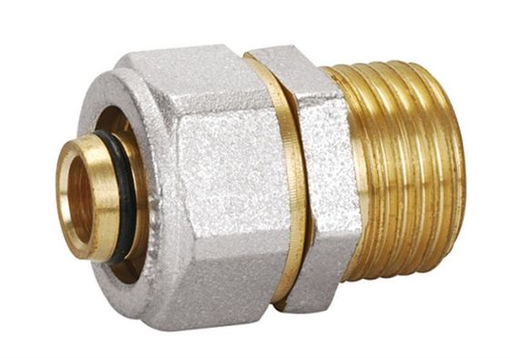 Αρσενική ευθεία ένωση συναρμολογήσεων PF5002 pex-Al-Pex ορείχαλκου