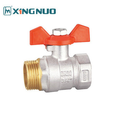 1 ίντσες αρσενικό και θηλυκό νήμα BV1031-MF χάλκινο σφυρηλατημένη βαλβίδα μπάλα επιφάνεια νικελίου